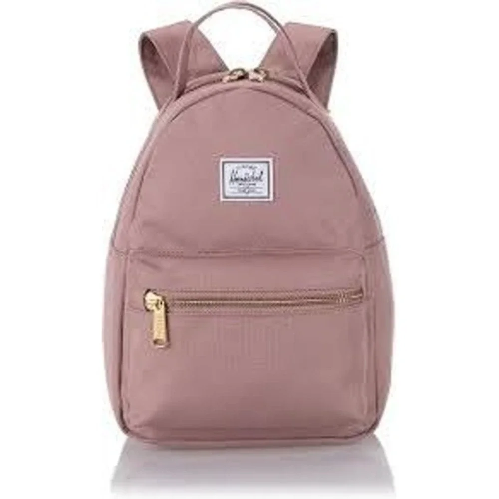 Herschel Supply Co Nova Mini Backpack Womens Ash Rose Pink Gold Zip Travel Bag
